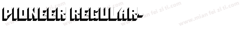 Pioneer Regular字体转换